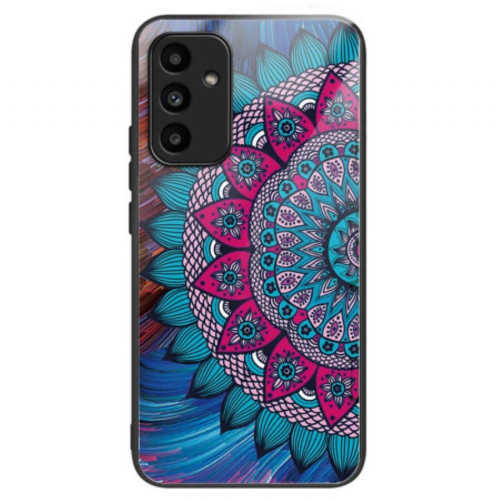 Hülle Für Samsung Galaxy A15 5g Mandala-gehärtetes Glas