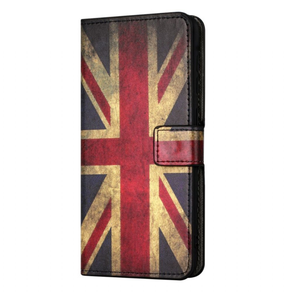 Lederhüllen Für Samsung Galaxy A15 5g Englische Vintage-flagge