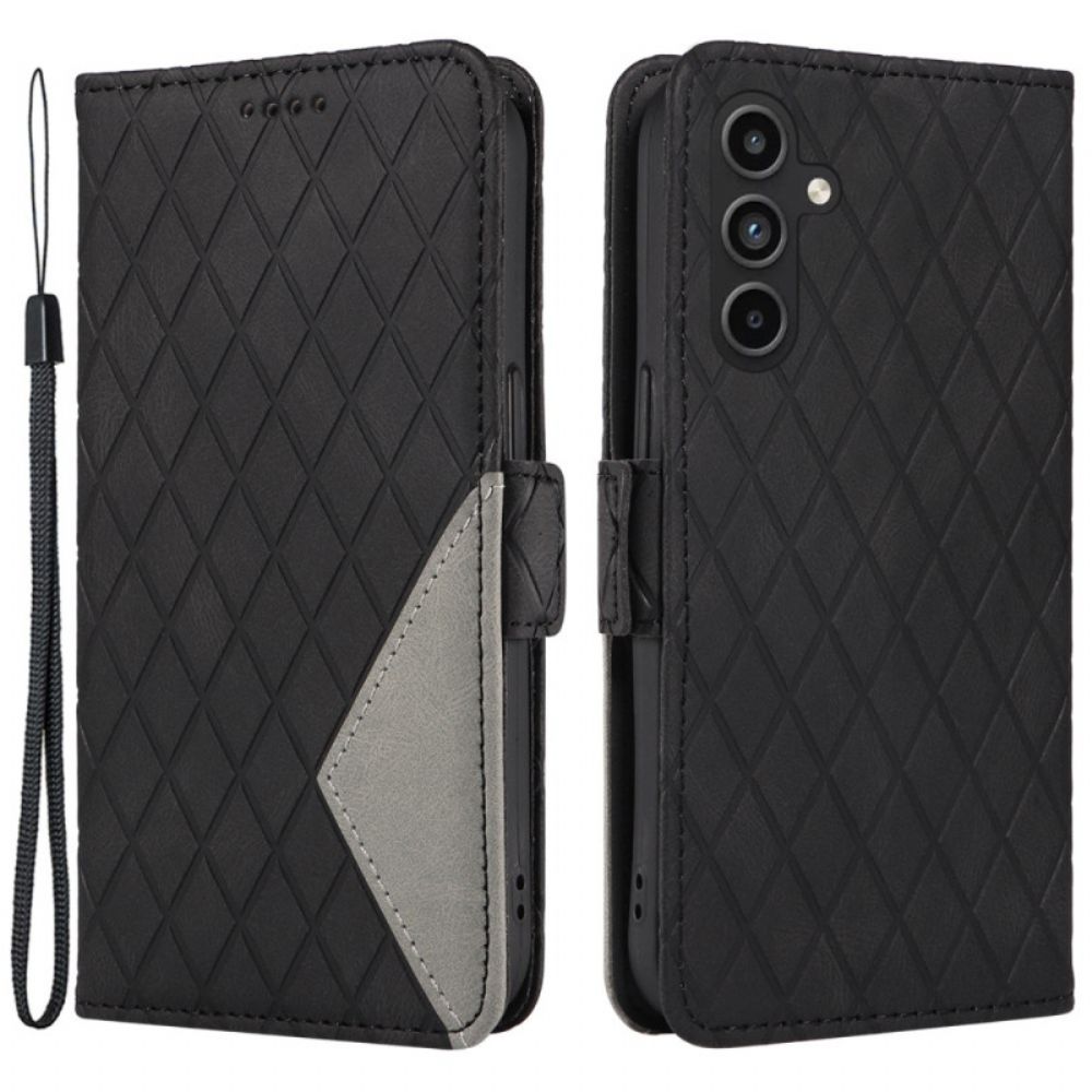Lederhüllen Samsung Galaxy A15 5g Doppelter Diamantverschluss