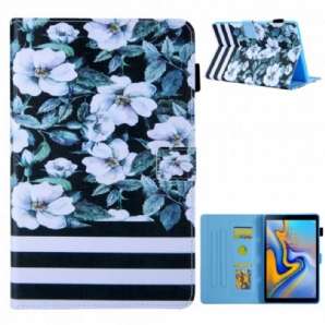 Flip Case Für Samsung Galaxy Tab A7 (2024 Designblumen