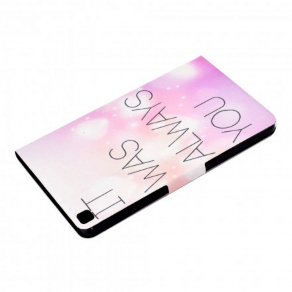 Flip Case Für Samsung Galaxy Tab A7 Du Warst Es Immer