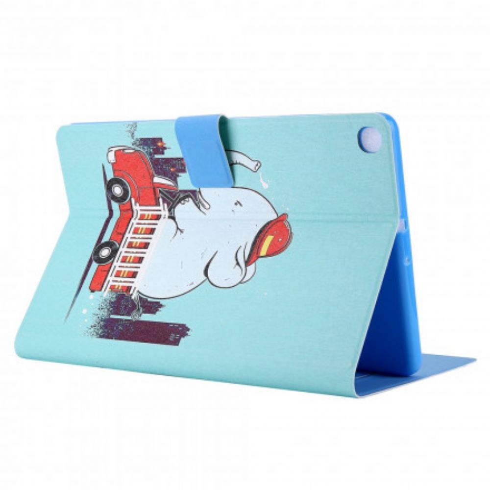 Flip Case Für Samsung Galaxy Tab A7 Elefant-feuerwehrmann