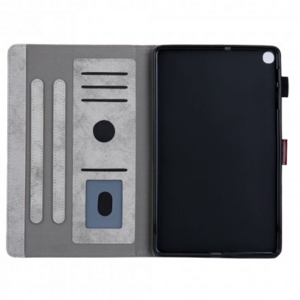 Flip Case Für Samsung Galaxy Tab A7 Klassischer Lederstil