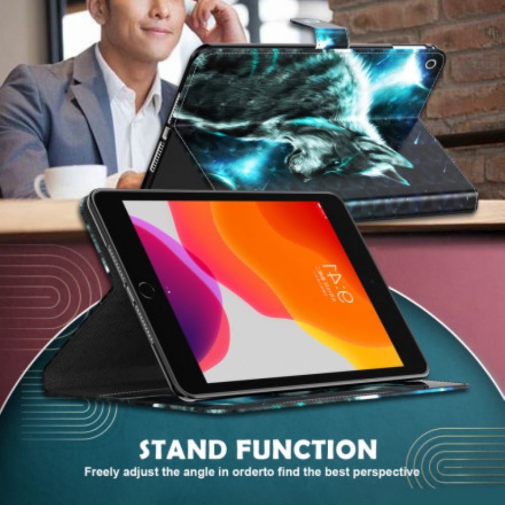 Flip Case Für Samsung Galaxy Tab A7 Lichtpunkt Wilder Wolf