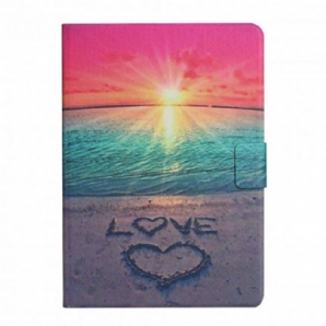 Flip Case Für Samsung Galaxy Tab A7 Liebe Bei Sonnenuntergang