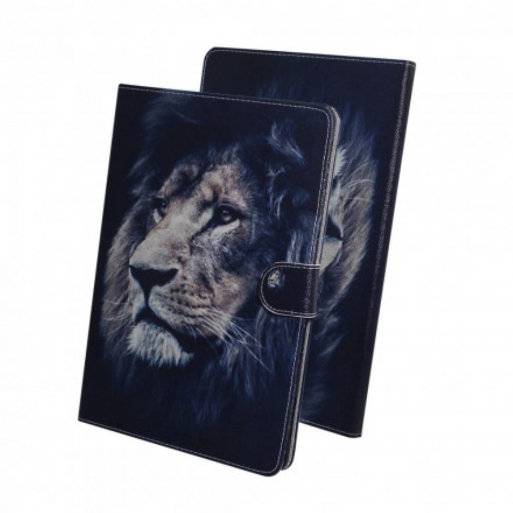 Flip Case Für Samsung Galaxy Tab A7 Löwenkopf