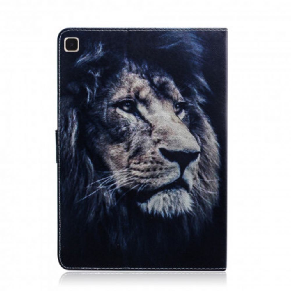 Flip Case Für Samsung Galaxy Tab A7 Löwenkopf
