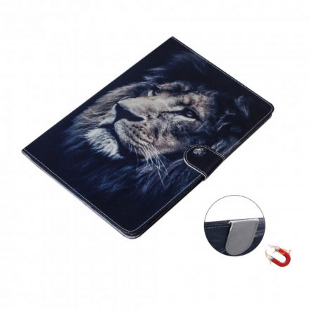 Flip Case Für Samsung Galaxy Tab A7 Löwenkopf