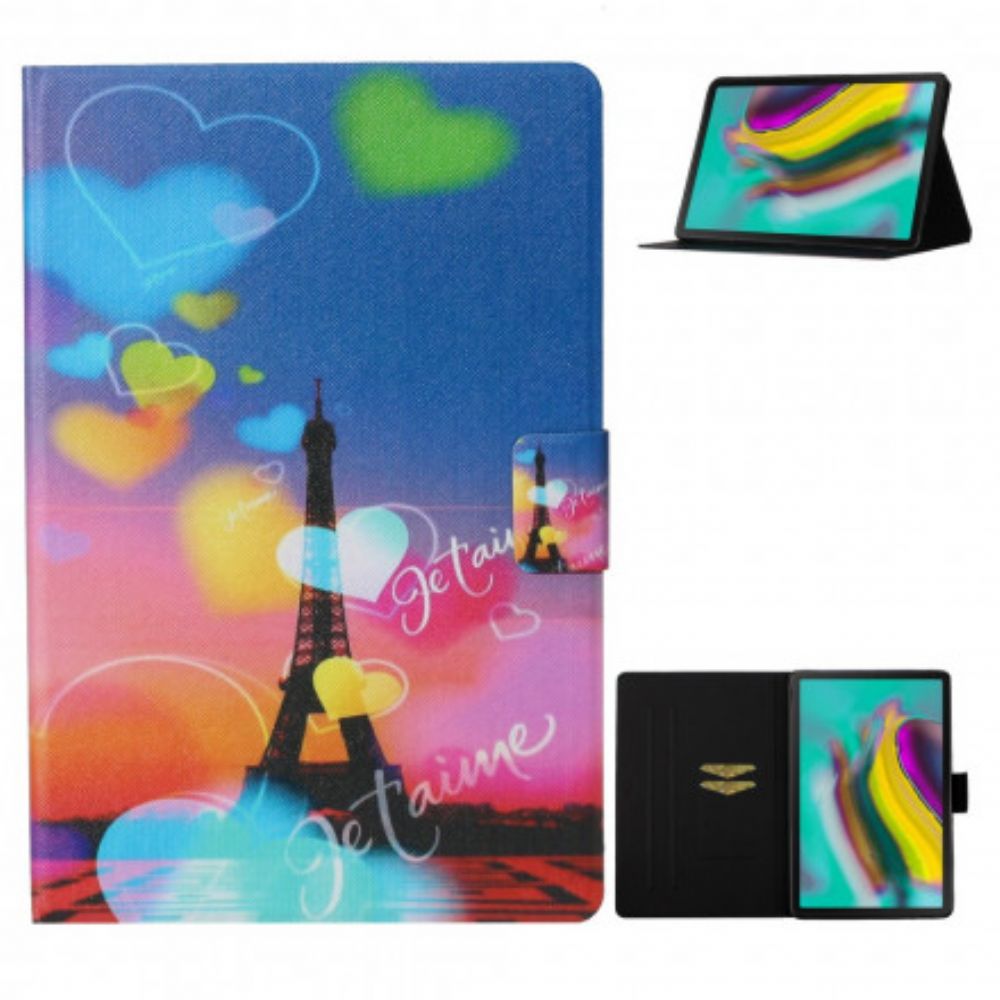 Flip Case Für Samsung Galaxy Tab A7 Paris Ich Liebe Dich