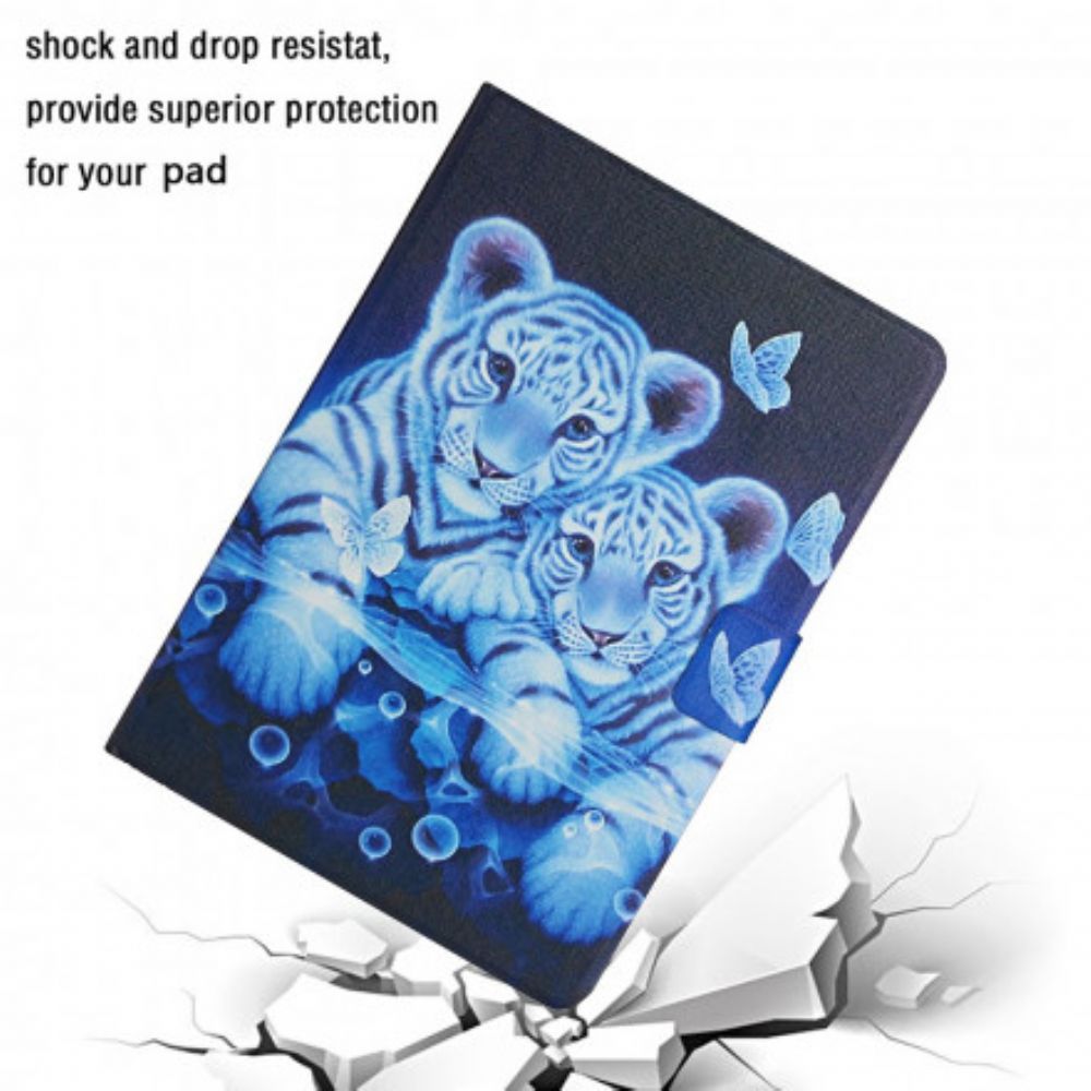 Flip Case Für Samsung Galaxy Tab A7 Tiger