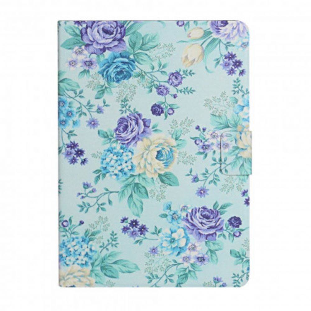 Lederhüllen Für Samsung Galaxy Tab A7 Blumen Blumen Blumen