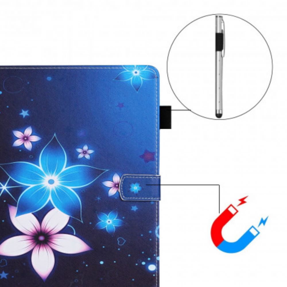 Lederhüllen Für Samsung Galaxy Tab A7 Blumen