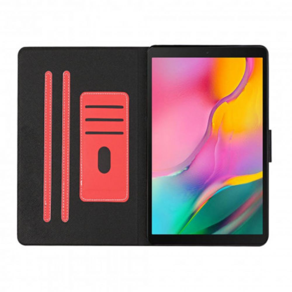 Lederhüllen Für Samsung Galaxy Tab A7 Klassisches Kunstleder