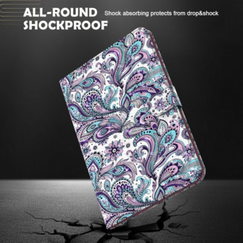 Lederhüllen Für Samsung Galaxy Tab A7 Paisley-muster