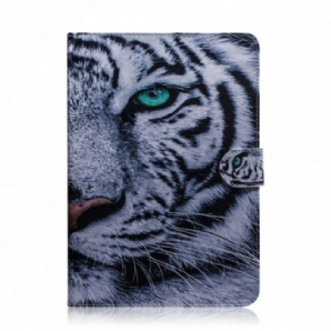 Lederhüllen Für Samsung Galaxy Tab A7 Tigerkopf
