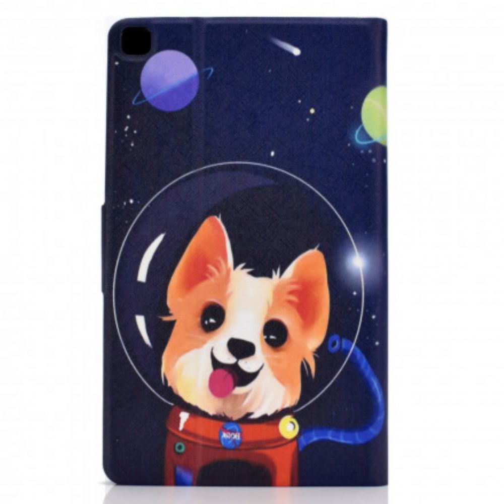 Lederhüllen Für Samsung Galaxy Tab A7 Weltraumhund