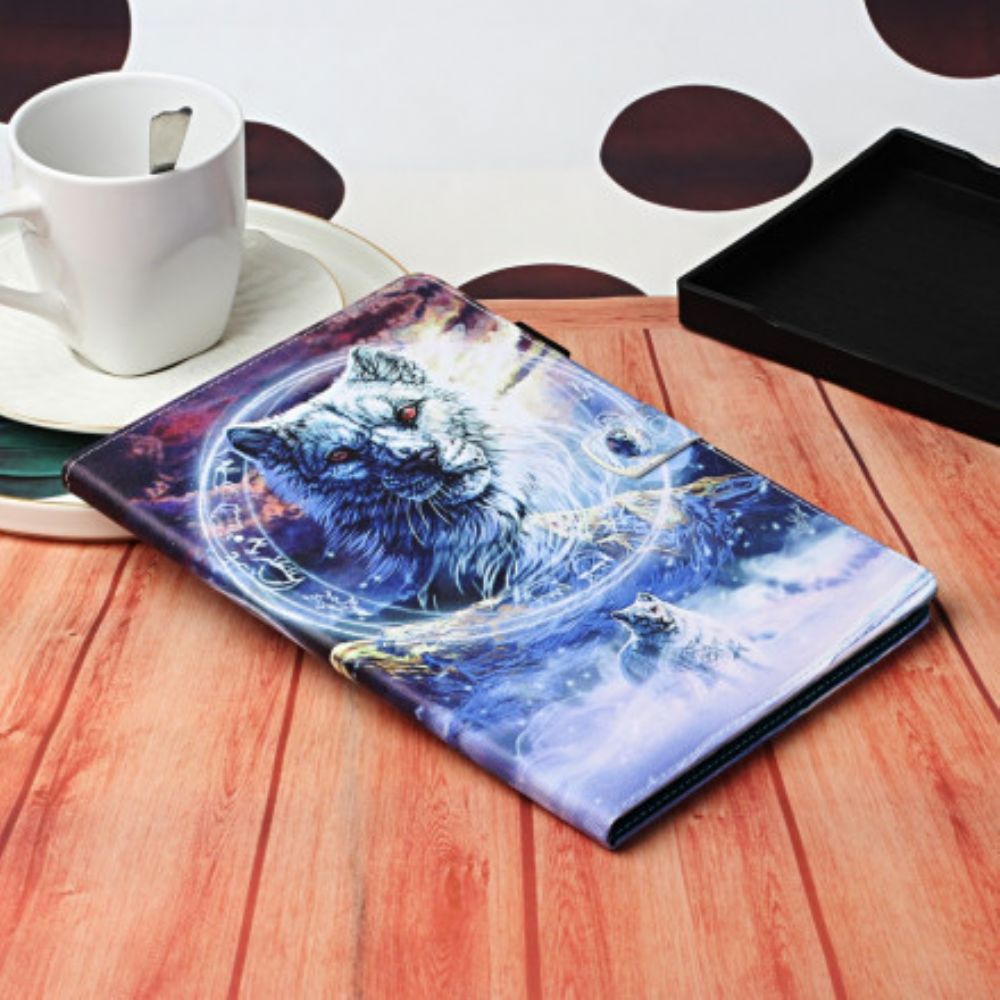 Lederhüllen Für Samsung Galaxy Tab A7 Wolf