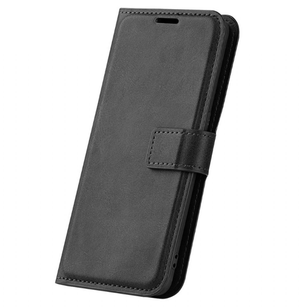 Flip Case Für Oppo Find X5 Extrem Schmaler Ledereffekt