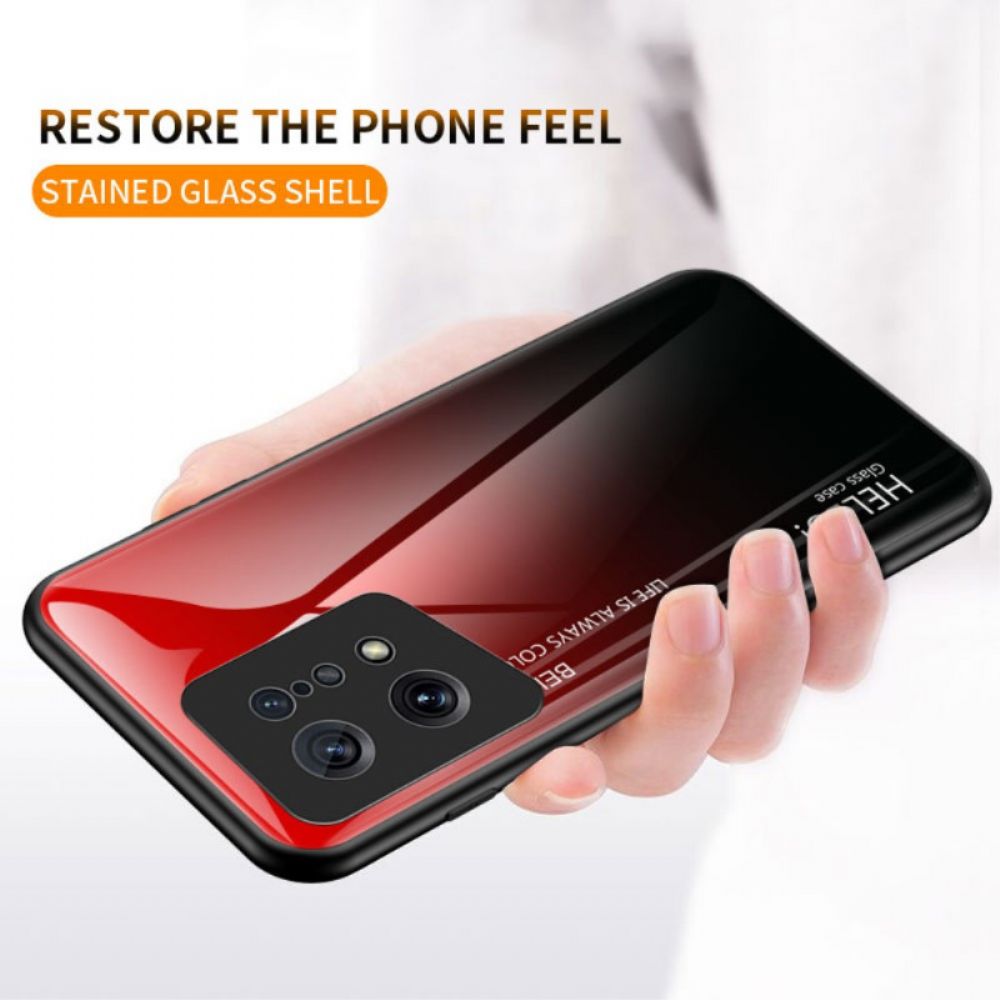 Handyhülle Für Oppo Find X5 Hallo Tempered Glass