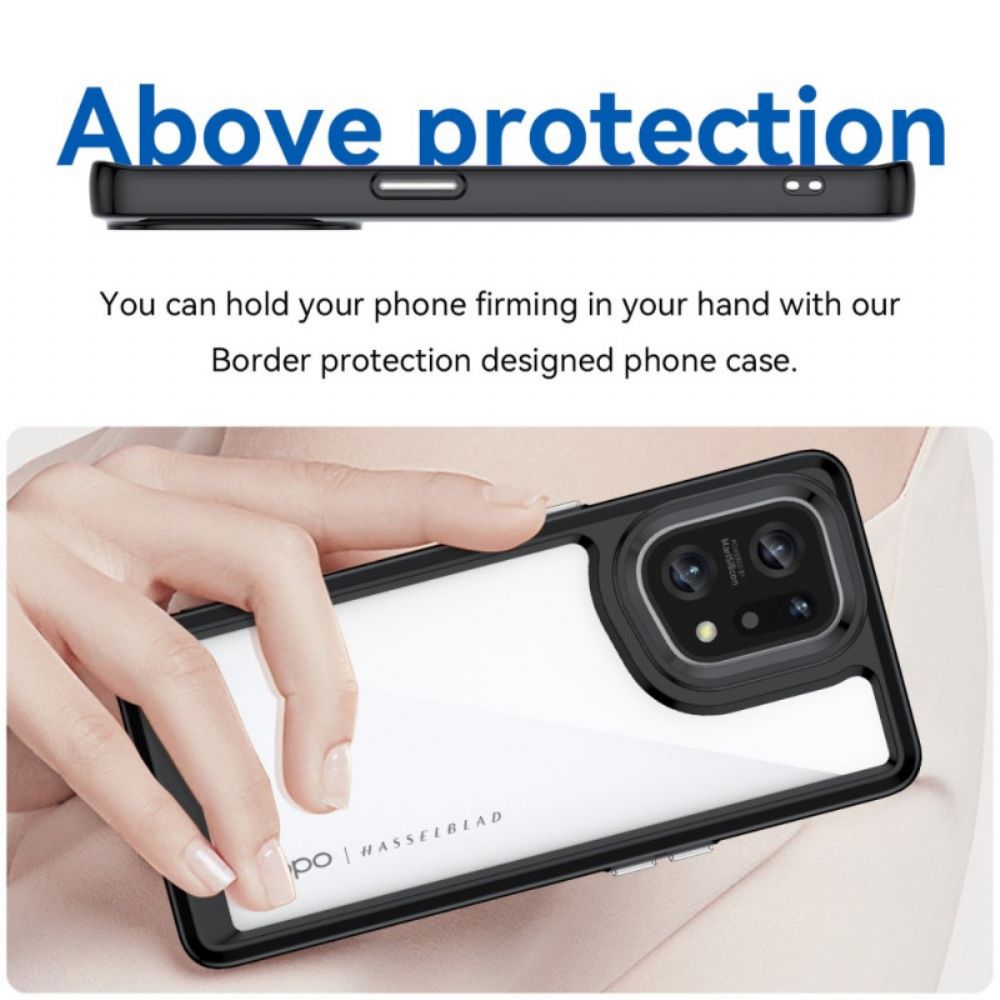 Handyhülle Für Oppo Find X5 Hybrid Farbige Kanten