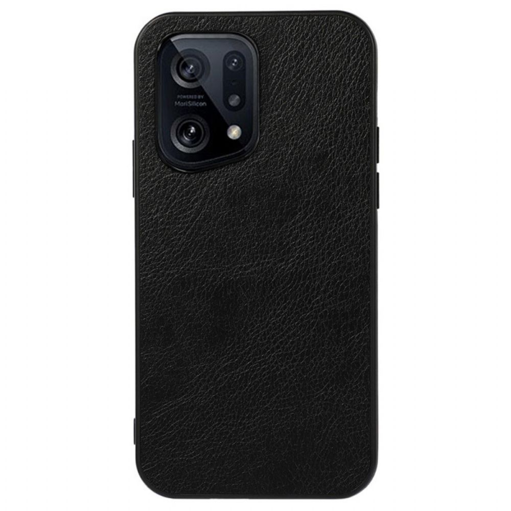 Hülle Für Oppo Find X5 Litchleder-stil