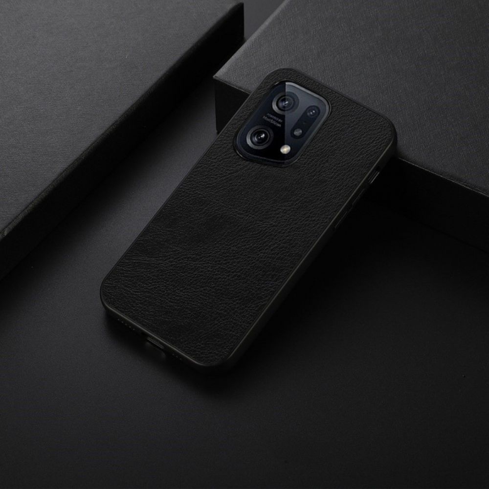 Hülle Für Oppo Find X5 Litchleder-stil