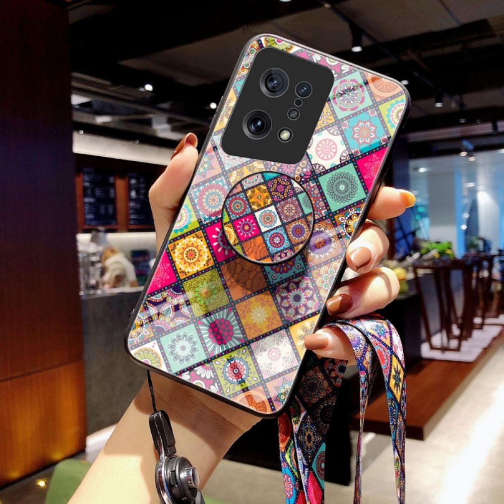 Hülle Für Oppo Find X5 Magnetischer Patchwork-halter