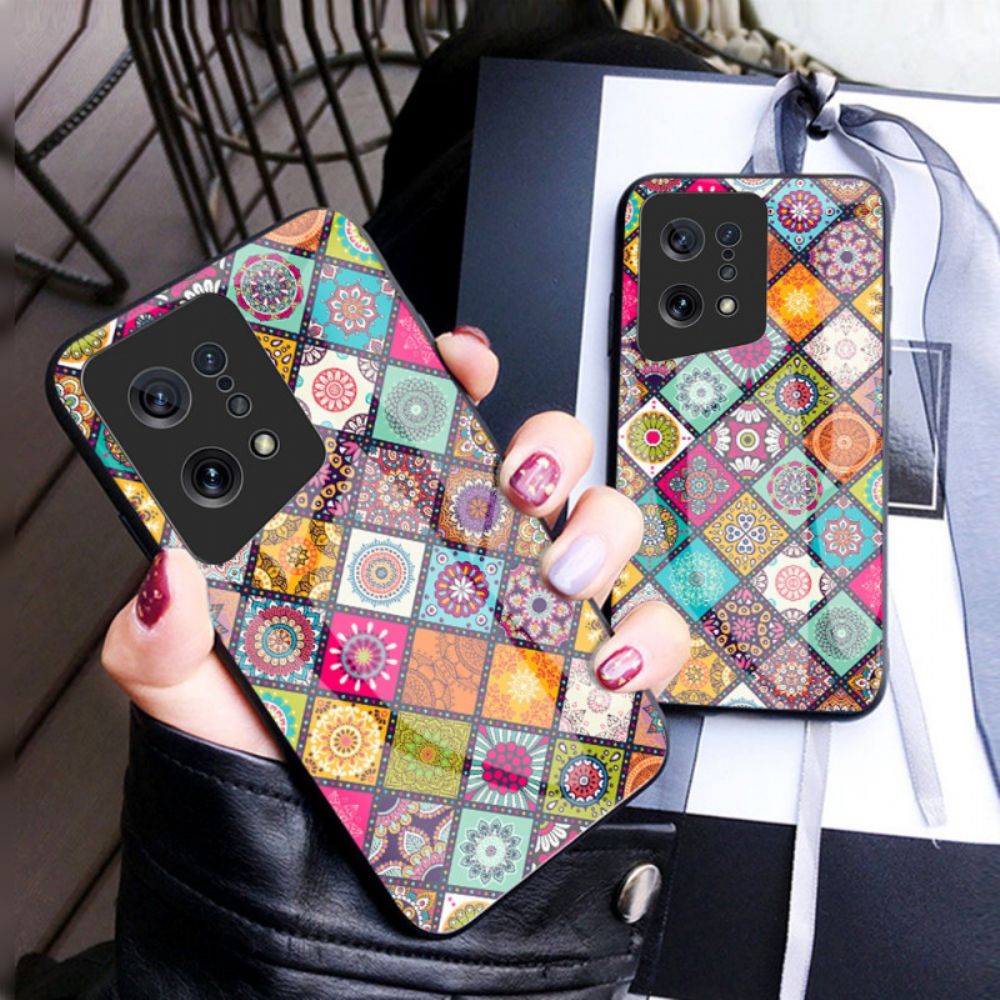 Hülle Für Oppo Find X5 Magnetischer Patchwork-halter