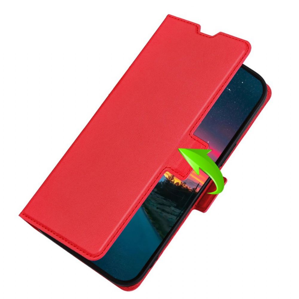 Lederhüllen Für Oppo Find X5 Flip Case Design Mit Doppelter Klappe
