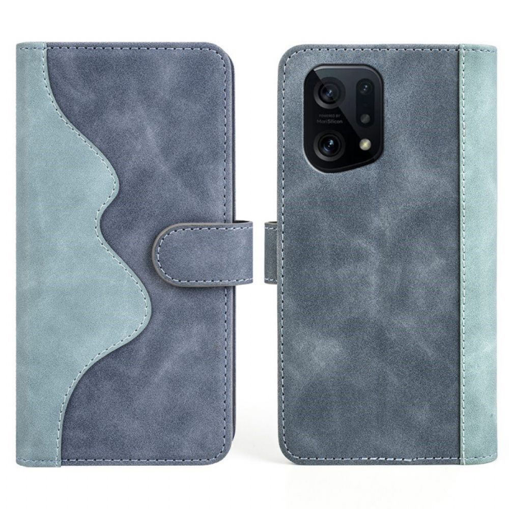 Lederhüllen Für Oppo Find X5 Grafikmuster