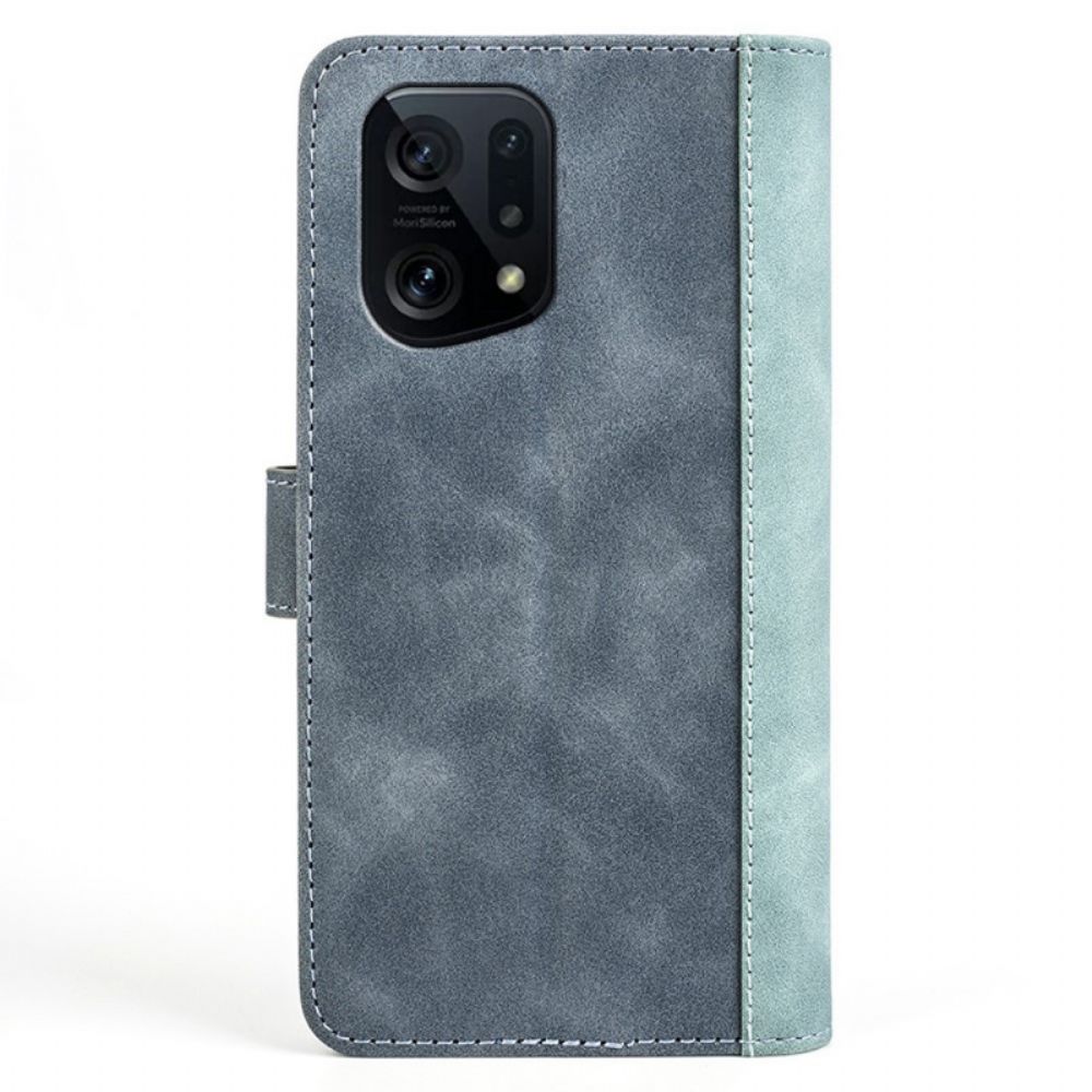 Lederhüllen Für Oppo Find X5 Grafikmuster