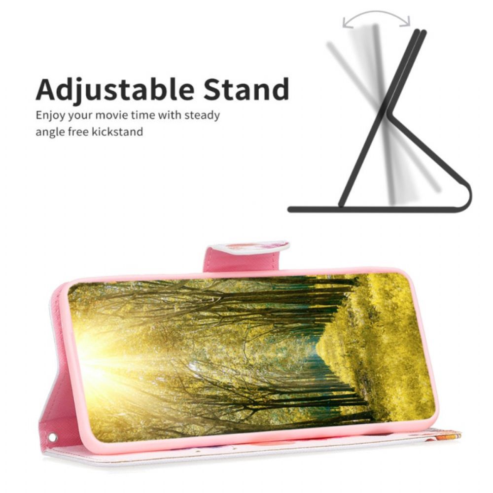 Lederhüllen Honor X9b / Magic 6 Lite Handyhülle Zwei Schmetterlinge