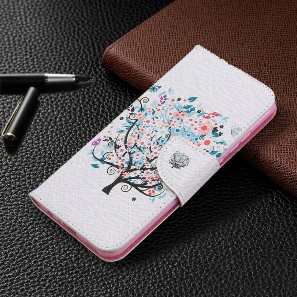 Flip Case Für Huawei P Smart 2024 Blumiger Baum
