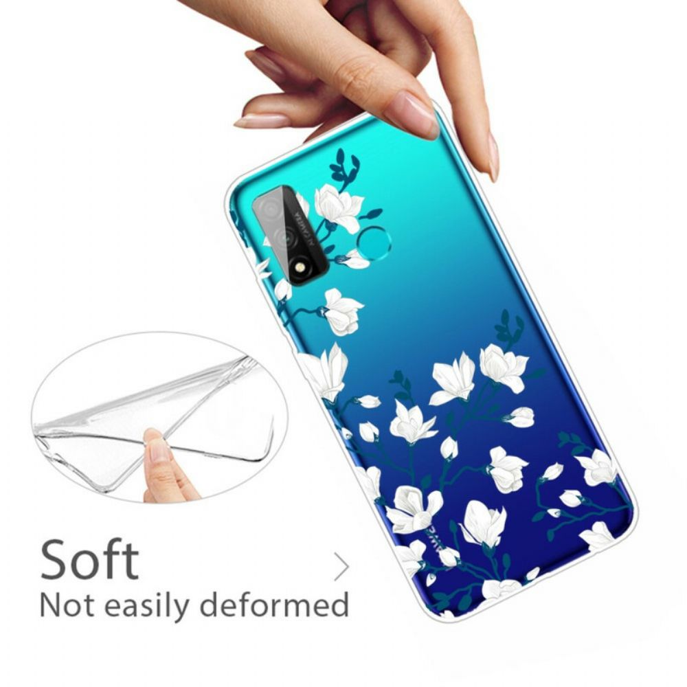 Hülle Für Huawei P Smart 2024 Weiße Blumen
