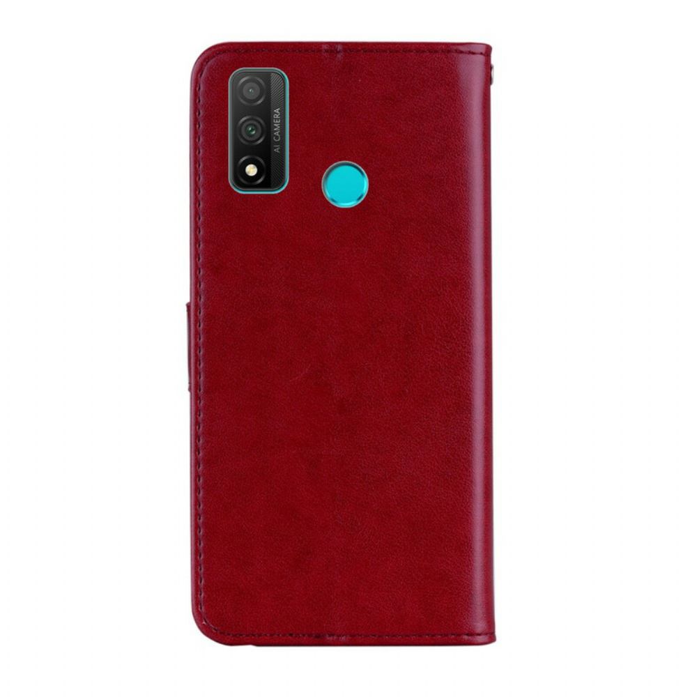Lederhüllen Für Huawei P Smart 2024 Eulen-mandala Und Anhänger
