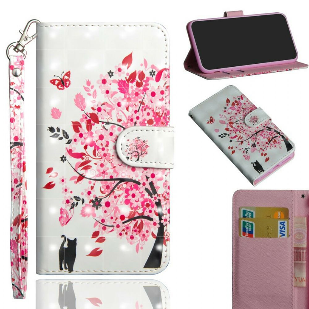 Lederhüllen Für Huawei P Smart 2024 Rosa Baum