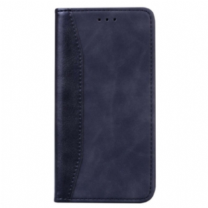 Schutzhülle Für Huawei P Smart 2024 Flip Case Zweifarbiger Business-ledereffekt