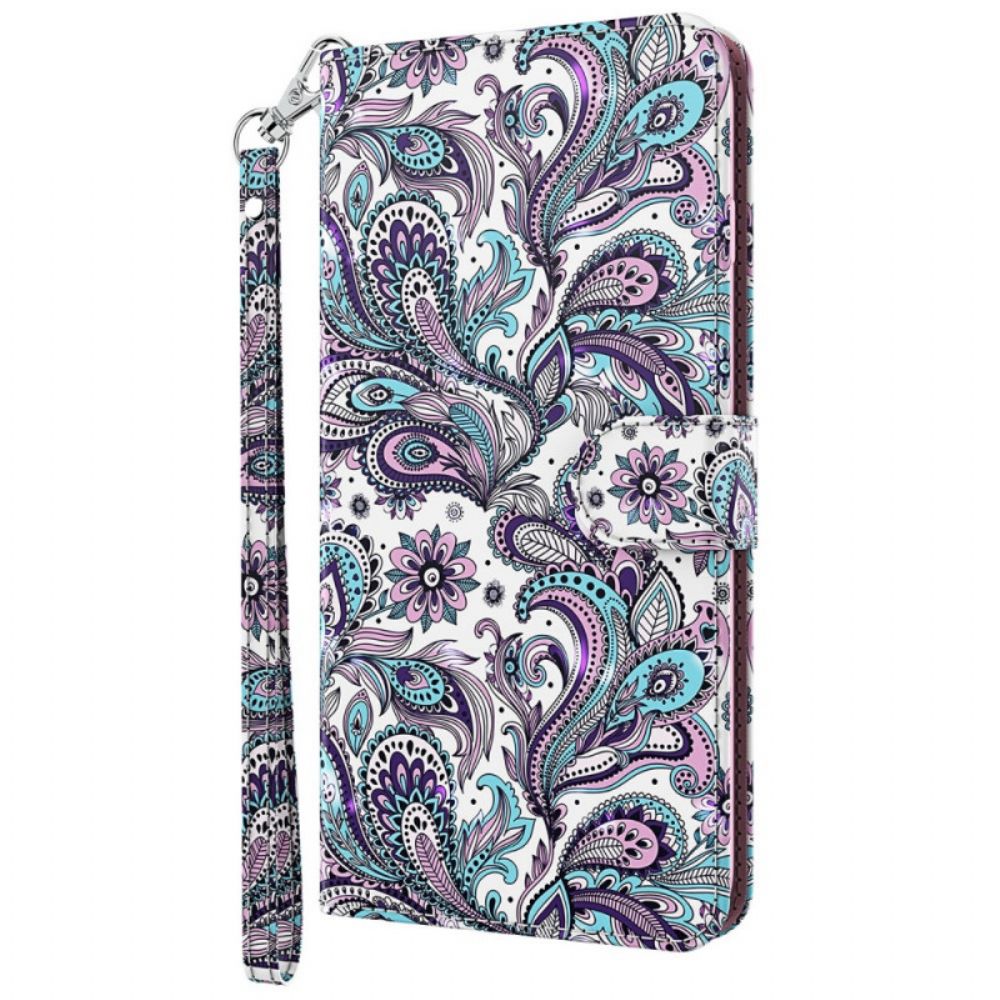 Flip Case Für Moto E40 / E30 / E20 Paisley-muster