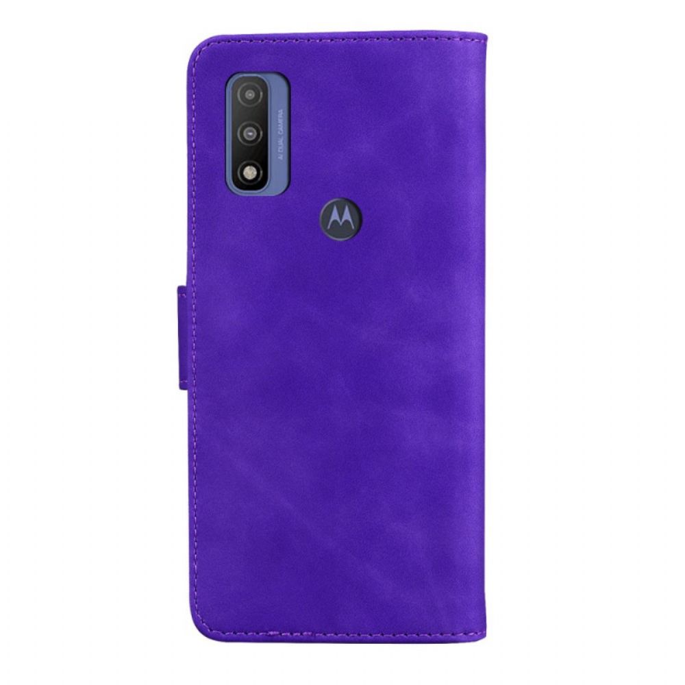 Lederhüllen Für Moto E40 / E30 / E20 Schmetterlingshaut-touch