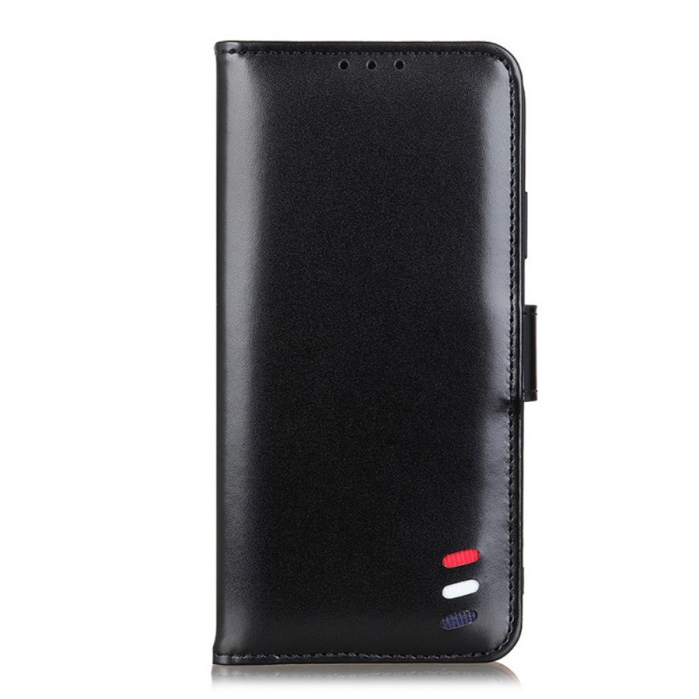 Lederhüllen Für Moto E40 / E30 / E20 Tricolor Lederoptik