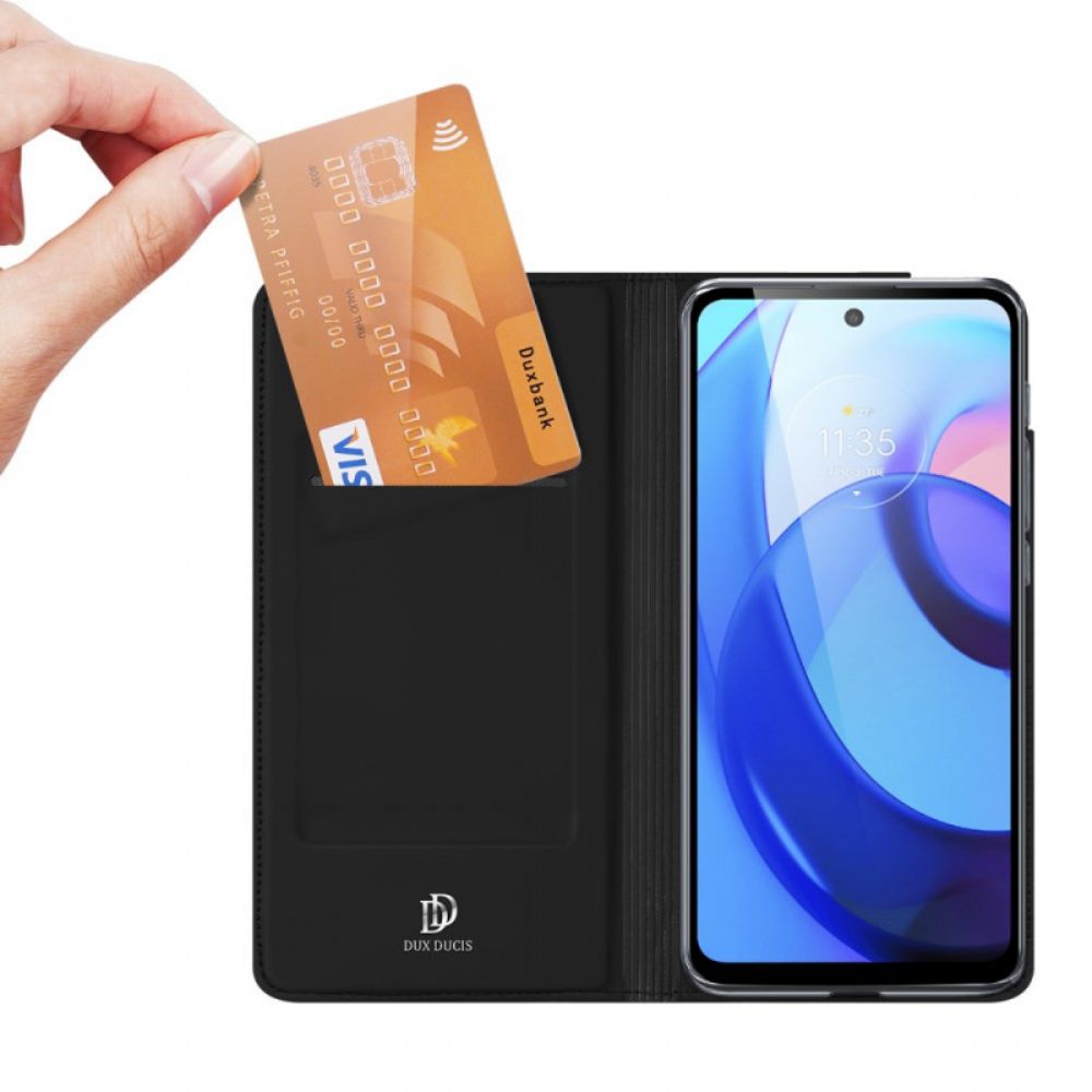 Schutzhülle Für Moto E40 / E30 / E20 Flip Case Dux Ducis Pro-skin