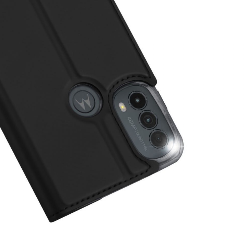 Schutzhülle Für Moto E40 / E30 / E20 Flip Case Dux Ducis Pro-skin
