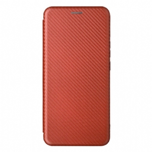 Schutzhülle Für Moto E40 / E30 / E20 Flip Case Kohlefaser