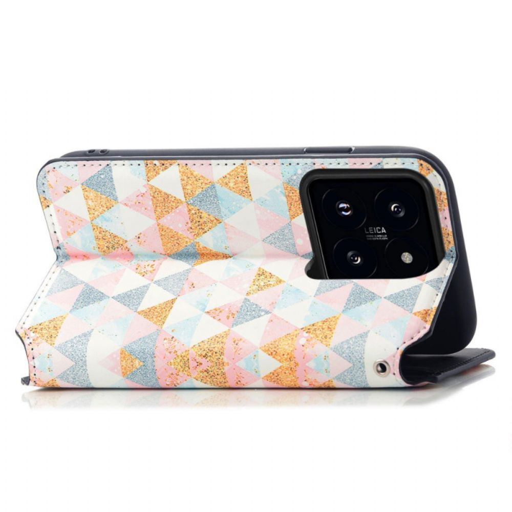 Flip Case Xiaomi 14t Handyhülle Caseneo Rfid-geldbörse