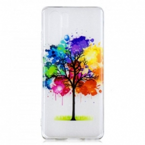 Hülle Für Huawei P30 Pro Transparenter Aquarellbaum