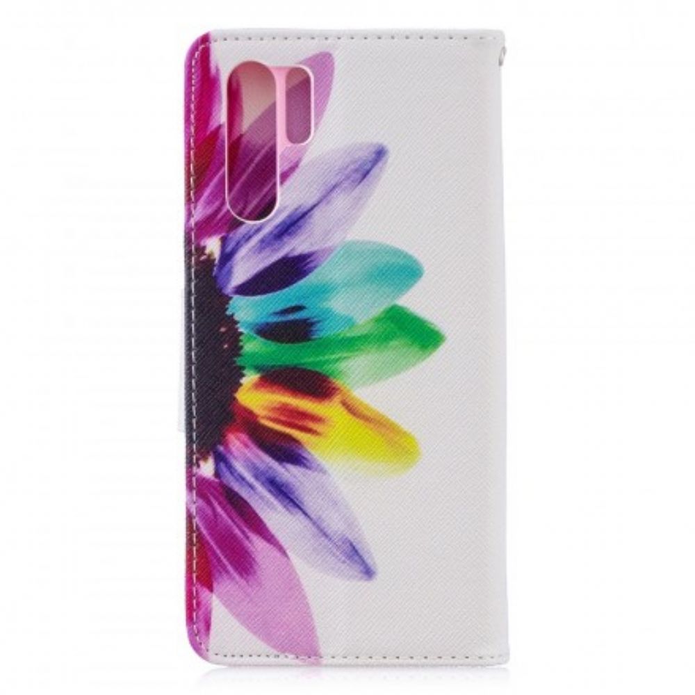 Lederhüllen Für Huawei P30 Pro Aquarell Blume