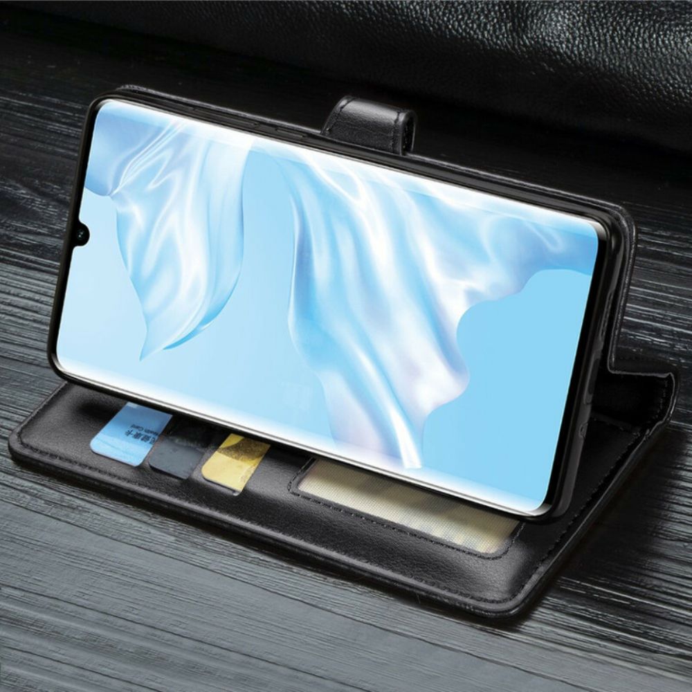 Lederhüllen Für Huawei P30 Pro Kunstleder Und Vintage-verschluss