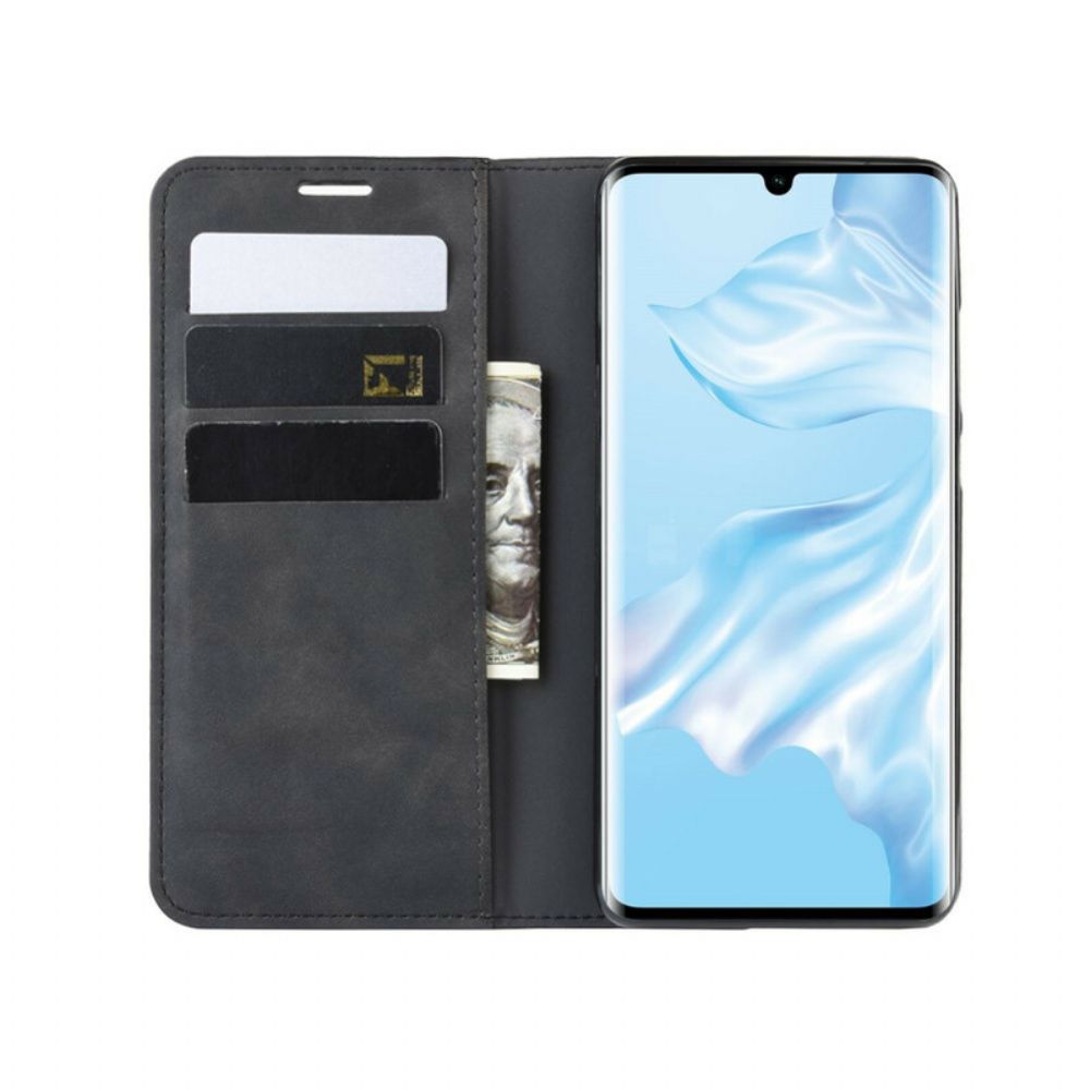 Schutzhülle Für Huawei P30 Pro Flip Case Schicker Leder-effekt