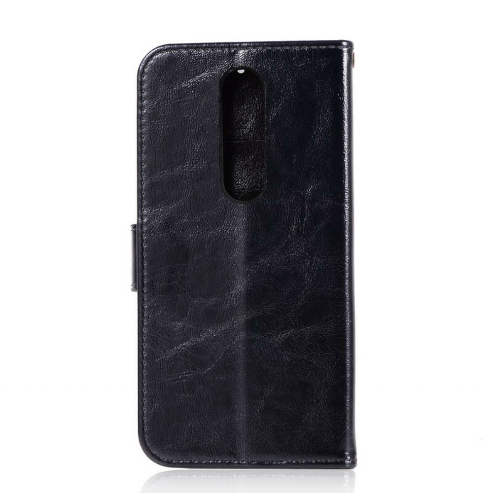 Flip Case Für Xiaomi Mi 9T / Mi 9T Pro Mit Kordel Vintage Kunstlederband