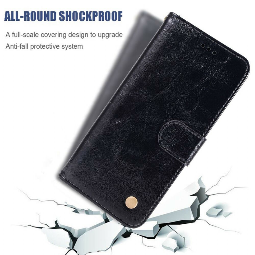 Flip Case Für Xiaomi Mi 9T / Mi 9T Pro Mit Kordel Vintage Kunstlederband